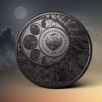 JAGUAR Day and Night 3 Oz Silver Coin $20 Palau 2023 - PARTHAVA COIN