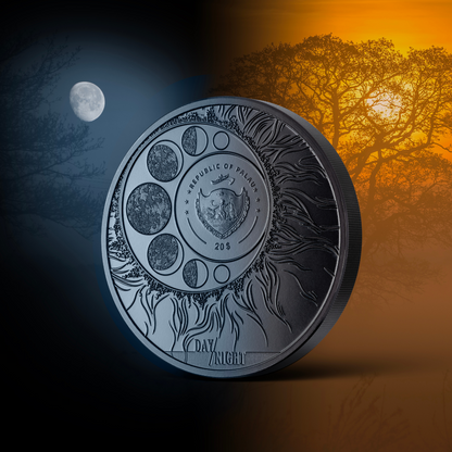 JAGUAR Day and Night 3 Oz Silver Coin $20 Palau 2023 - PARTHAVA COIN