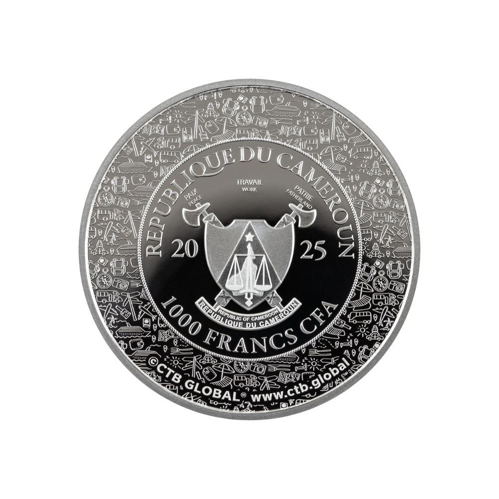 HORSESHOE BEND Journey of Lifetime 1 Oz Silver Coin 1000 Francs Cameroon 2025