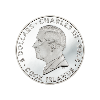 KILLERS Iron Maiden 1 Oz Silver Coin $5 Cook Islands 2024