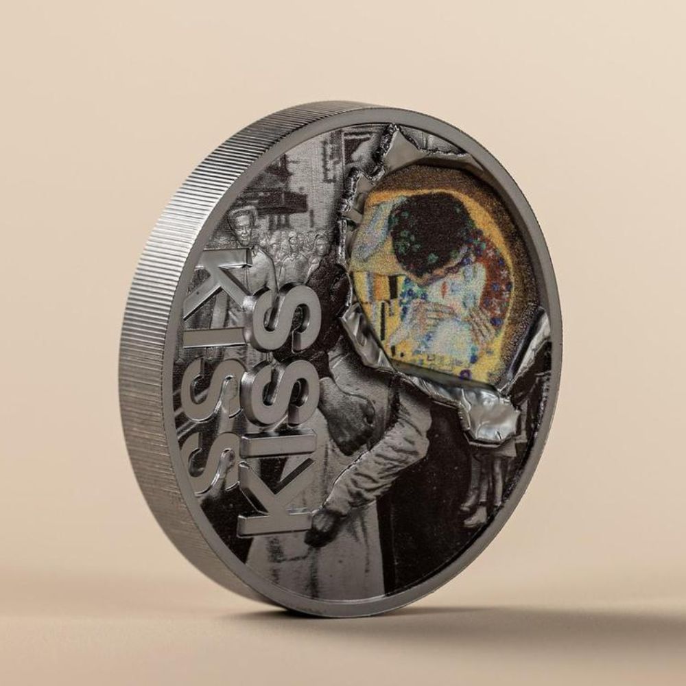 KISS IN THE KISS Carpe Diem 2 Oz Silver Coin $10 Palau 2024 - PARTHAVA COIN