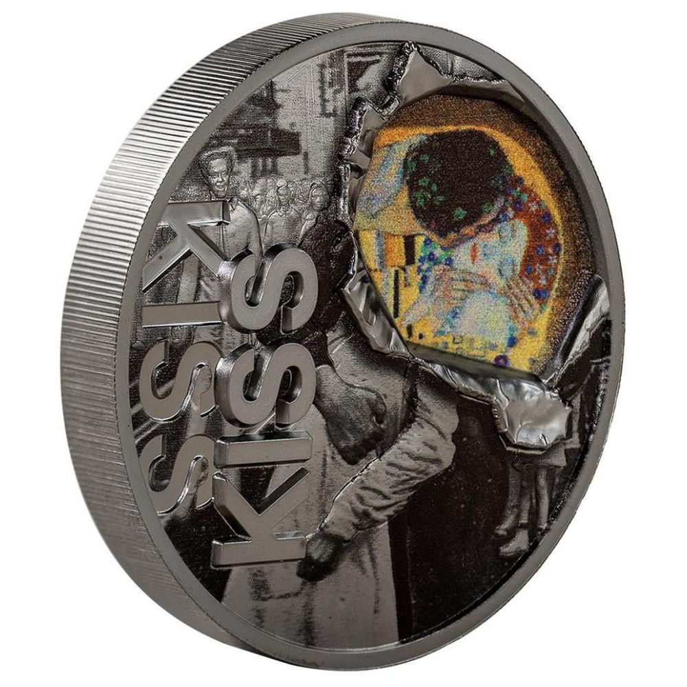KISS IN THE KISS Carpe Diem 2 Oz Silver Coin $10 Palau 2024 - PARTHAVA COIN