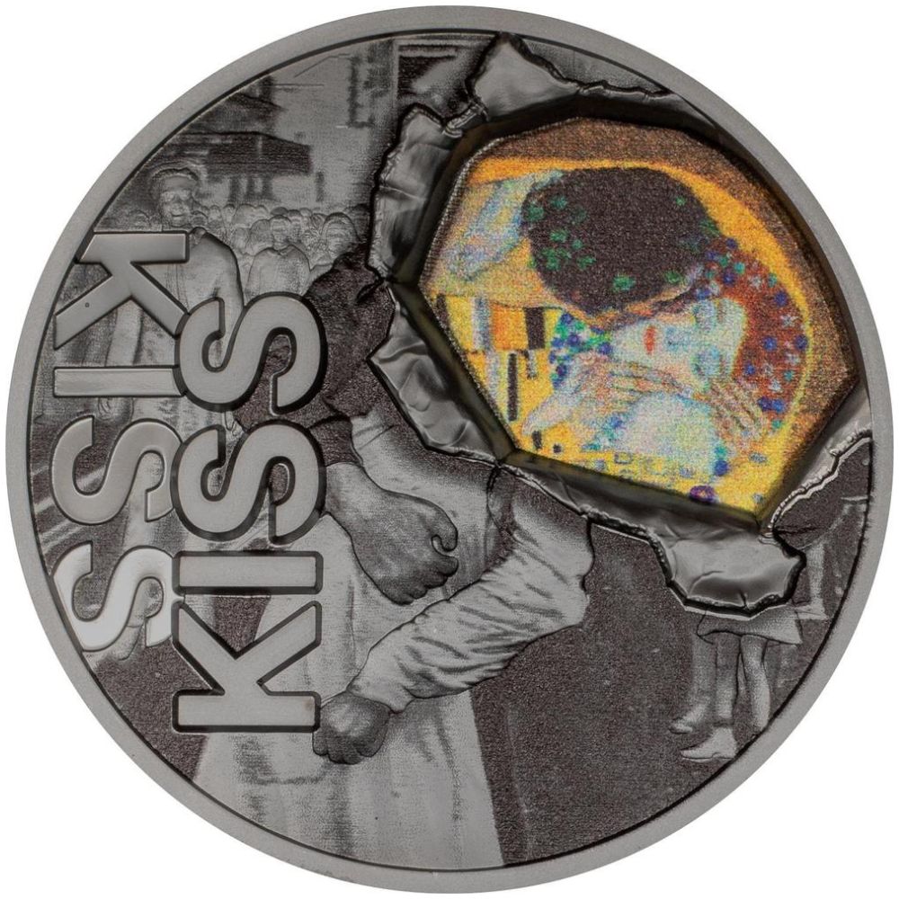 KISS IN THE KISS Carpe Diem 2 Oz Silver Coin $10 Palau 2024 - PARTHAVA COIN