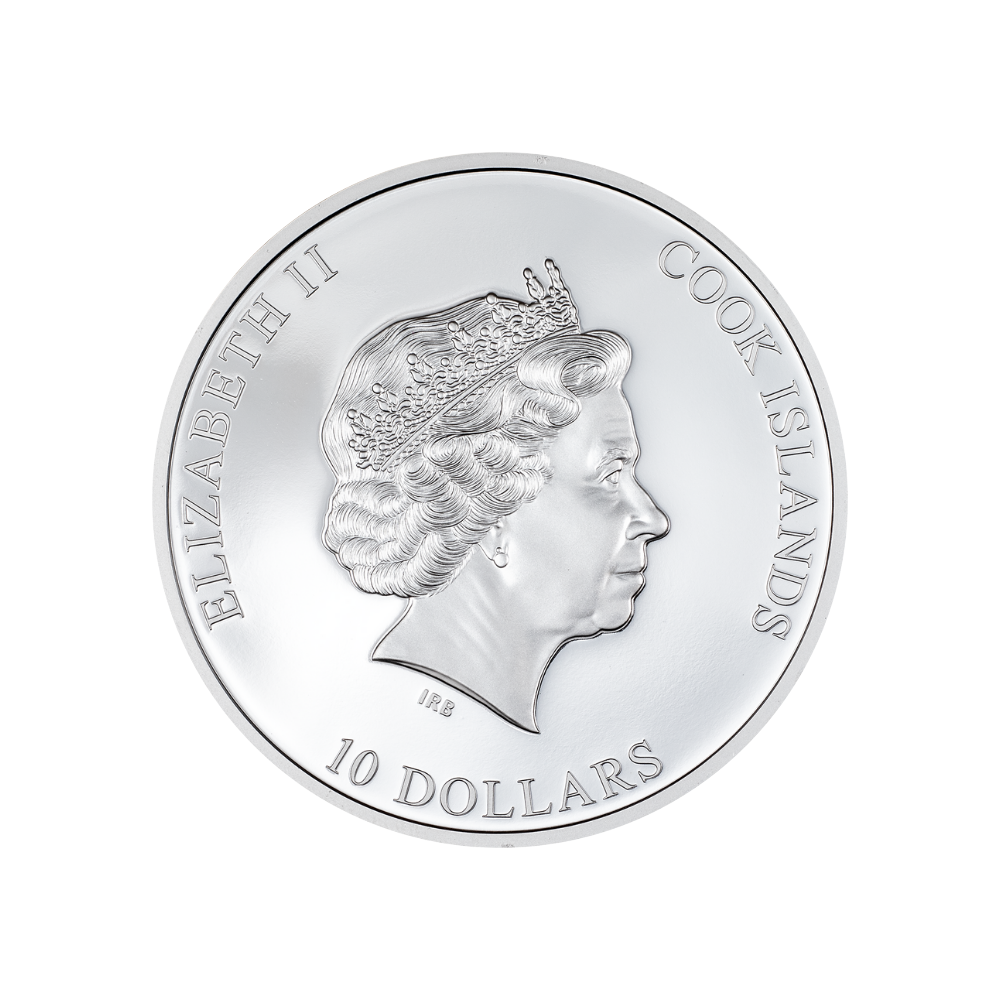 KISS THE FROG Eye of a Fairytale 2 Oz Silver Coin $10 Cook Islands 2023