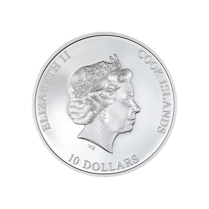 KISS THE FROG Eye of a Fairytale 2 Oz Silver Coin $10 Cook Islands 2023