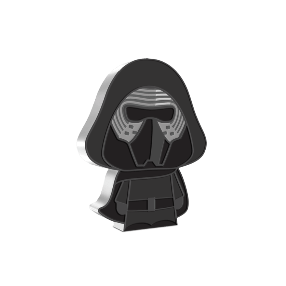 KYLO REN™ Premium Number Chibi 1 Oz Silver Coin $2 Niue 2021