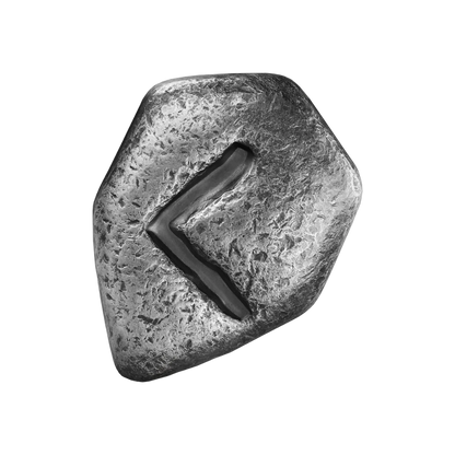 Kenaz Cast Rune 1 Oz Silver Cast Bar 2025 Germania Mint