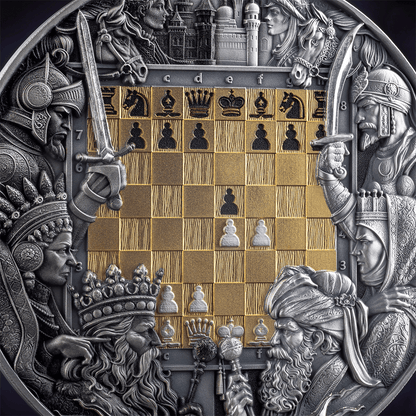 King's Gambit Chess Battle 3 Oz Silver Coin 2025