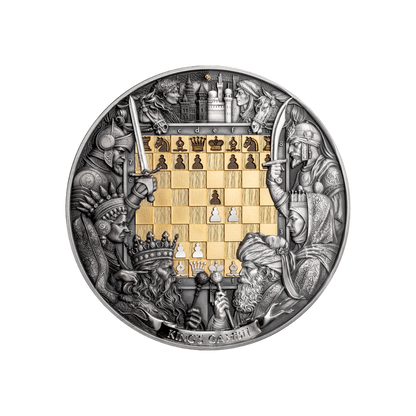 King's Gambit Chess Battle 3 Oz Silver Coin 2025