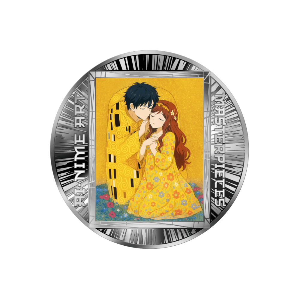 Kiss AI-nime Art Masterpieces Silver Coin 2025