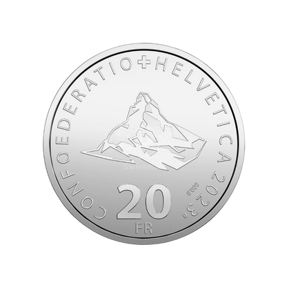 Klein Matterhorn Swiss Aerial Cableways Series Silver Proof Coin 2023