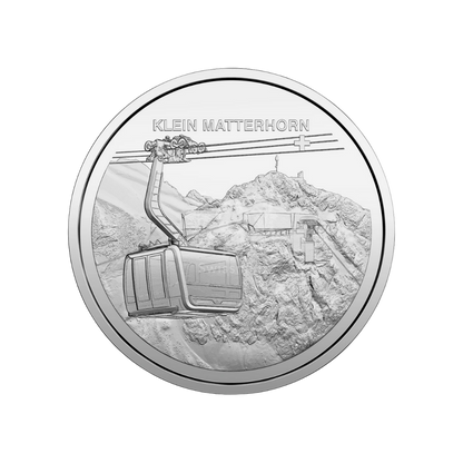 Klein Matterhorn Swiss Aerial Cableways Series Silver Proof Coin 2023