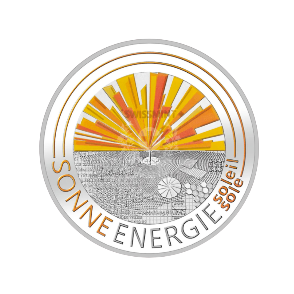 Solar Energy Light of Tomorrow Silver Coin Swissmint 2022