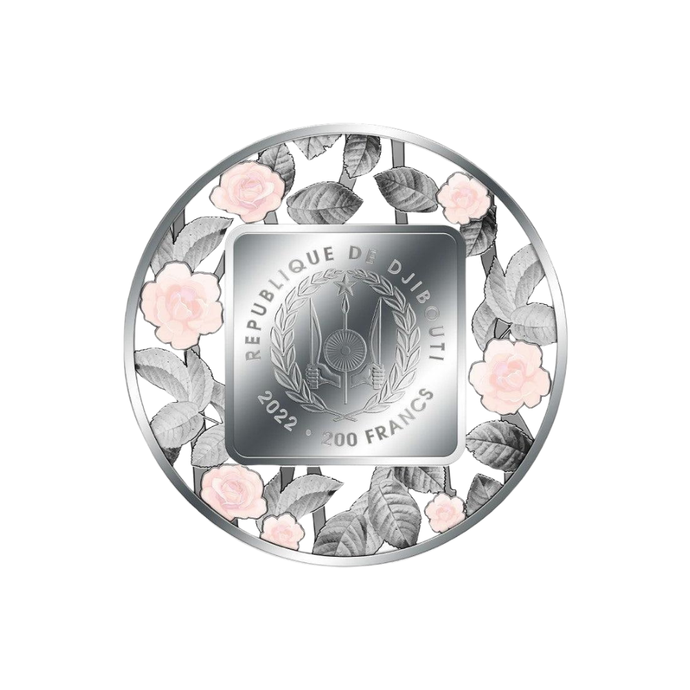 LADY DIANA FILIGREE 2 Oz Silver Coin 200 Francs Djibouti 2022
