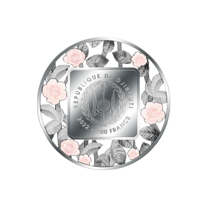LADY DIANA FILIGREE 2 Oz Silver Coin 200 Francs Djibouti 2022