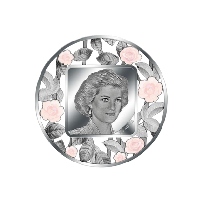 LADY DIANA FILIGREE 2 Oz Silver Coin 200 Francs Djibouti 2022