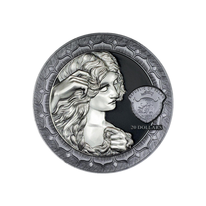 LADY GODIVA Eternal Sculptures II 3 Oz Silver Coin $20 Palau 2024