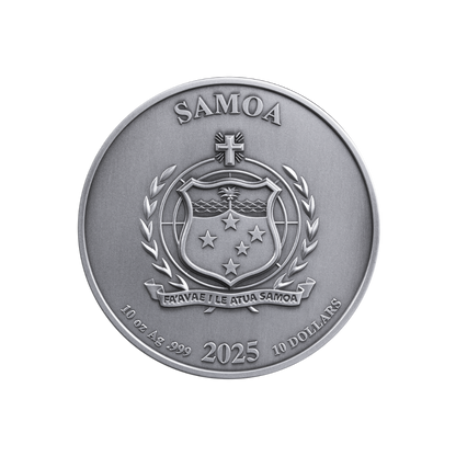 LAST SON OF KRYPTON Superman 10 Oz Silver Coin $10 Samoa 2025