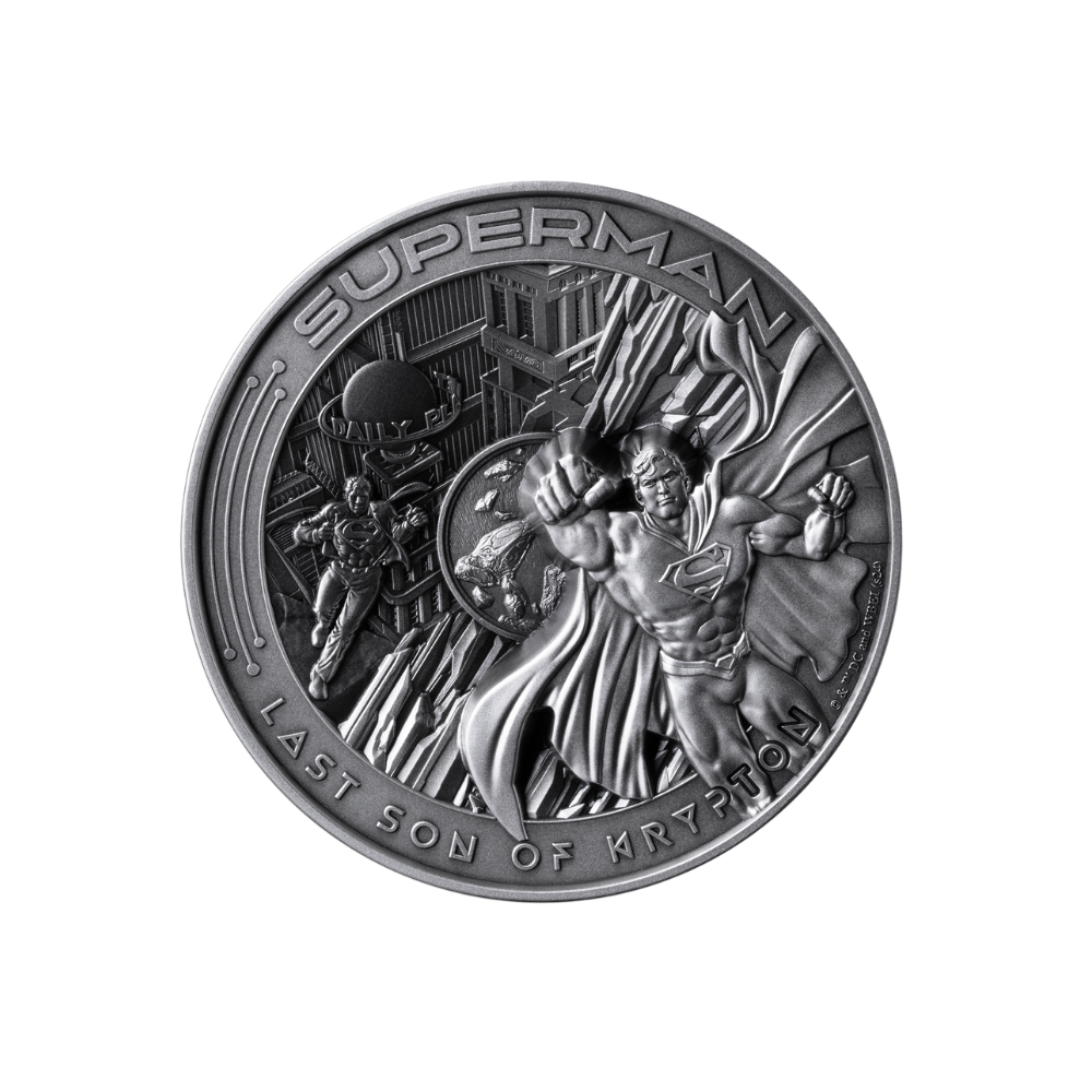 LAST SON OF KRYPTON Superman 10 Oz Silver Coin $10 Samoa 2025