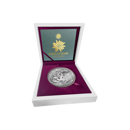 LEDA AND THE SWAN Celestial Beauty 1 Kg Silver Coin 10000 Francs Cameroon 2024