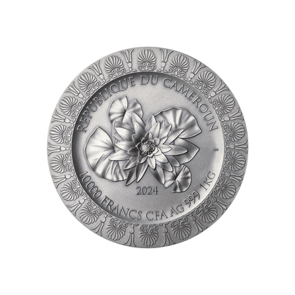 LEDA AND THE SWAN Celestial Beauty 1 Kg Silver Coin 10000 Francs Cameroon 2024