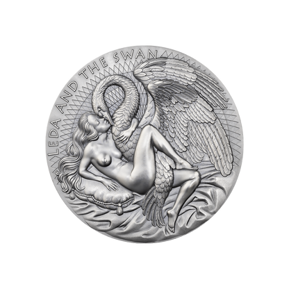 LEDA AND THE SWAN Celestial Beauty 1 Kg Silver Coin 10000 Francs Cameroon 2024