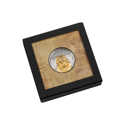 LEGACY OF THE PHARAOHS Gilded Proof 3 Oz Silver Coin $20 Cook Islands 2022