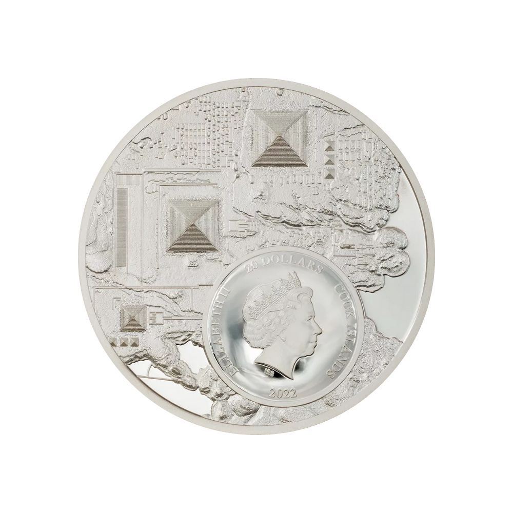 LEGACY OF THE PHARAOHS Gilded Proof 3 Oz Silver Coin $20 Cook Islands 2022