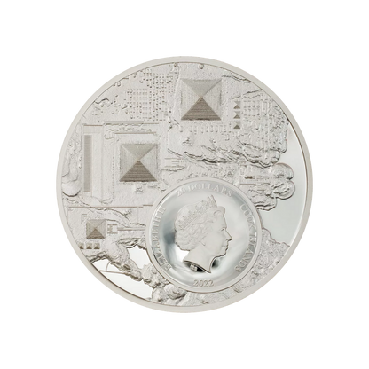 LEGACY OF THE PHARAOHS Gilded Proof 3 Oz Silver Coin $20 Cook Islands 2022