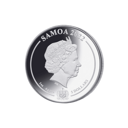 LEGEND OF KING ARTHUR Set 4 oz Silver Coins(4x1 oz) $5 Samoa 2022