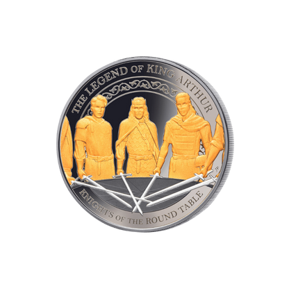 LEGEND OF KING ARTHUR Set 4 oz Silver Coins(4x1 oz) $5 Samoa 2022