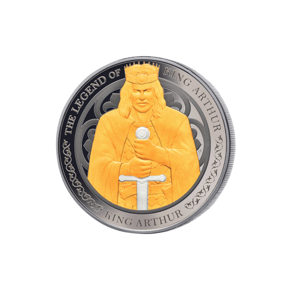 LEGEND OF KING ARTHUR Set 4 oz Silver Coins(4x1 oz) $5 Samoa 2022