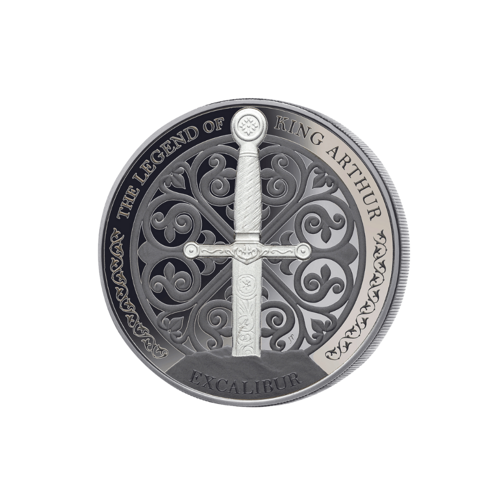 LEGEND OF KING ARTHUR Set 4 oz Silver Coins(4x1 oz) $5 Samoa 2022