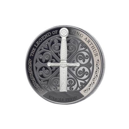 LEGEND OF KING ARTHUR Set 4 oz Silver Coins(4x1 oz) $5 Samoa 2022