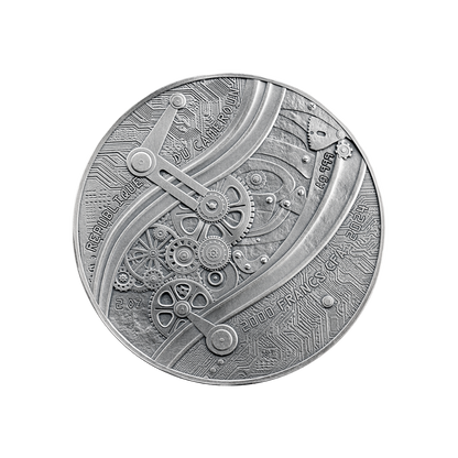 LEONARDO DA VINCI Futurists of the Past 2 Oz Silver Coin 2000 Francs Cameroon 2024