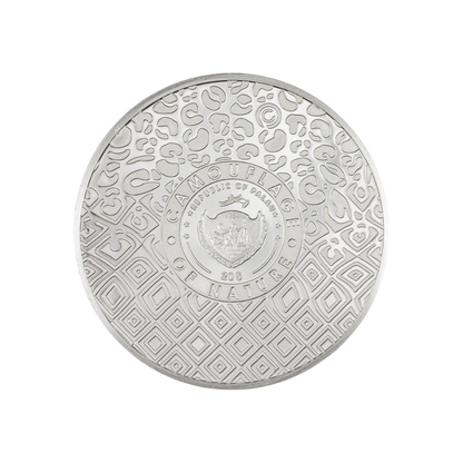 LEOPARD Camouflage of Nature 3 Oz Silver Coin $20 Palau 2024