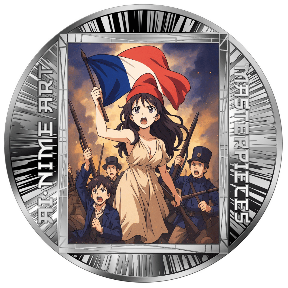 Liberty Leading The People AI-nime Art Masterpieces Silver Coin 2025 reverse popcoins parthava coin