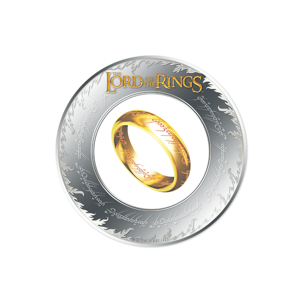 LORD OF THE RINGS 2 Oz Silver Coin $5 Samoa 2024