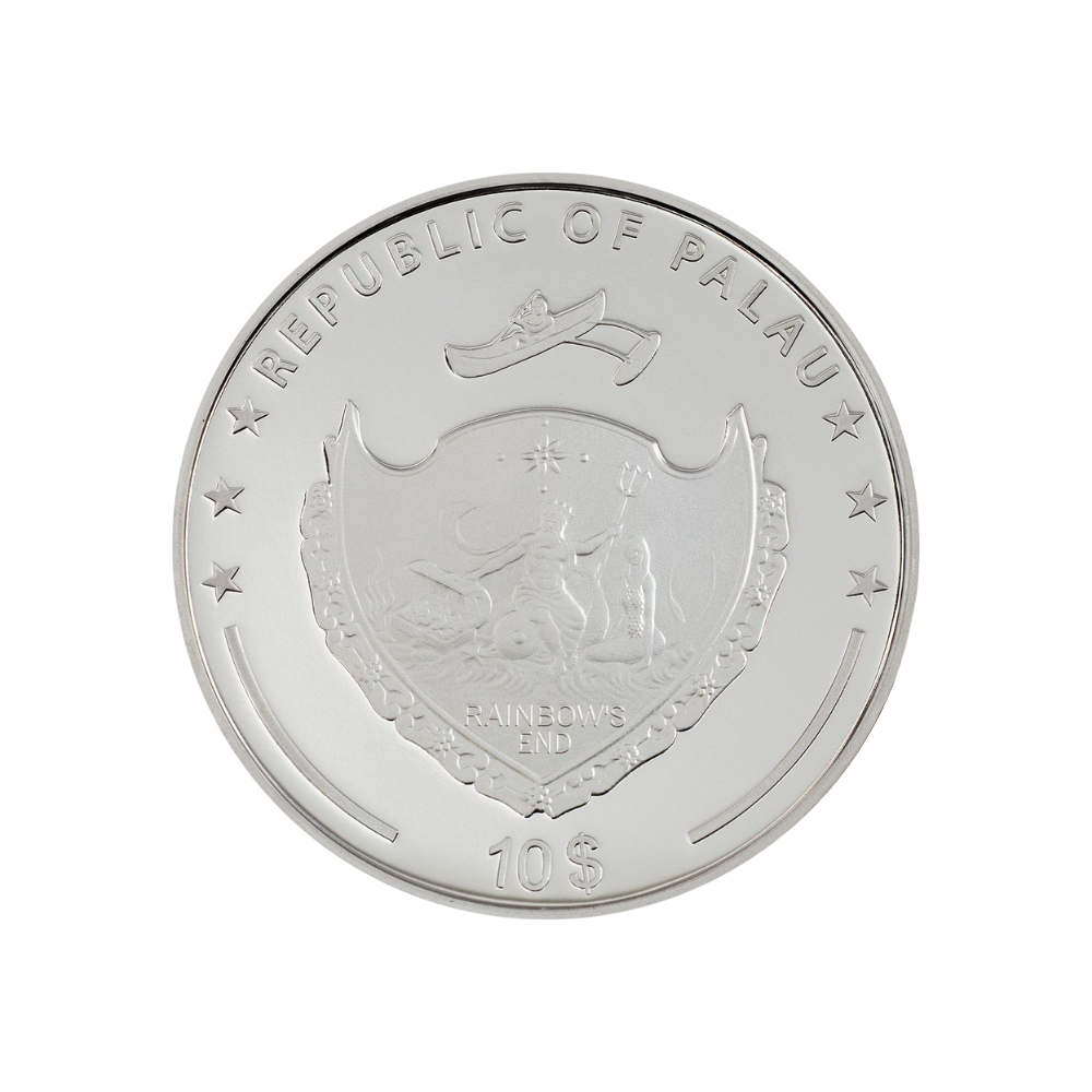 LOTUS Flowers 2 Oz Silver Coin $10 Palau 2022