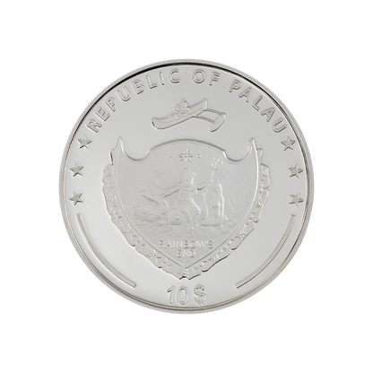 LOTUS Flowers 2 Oz Silver Coin $10 Palau 2022