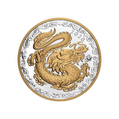 LUCKY DRAGON 1/2 Kilo Silver Coin $125 Canada 2020