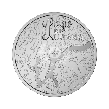 Lake Lugano Swiss lakes Series Silver Proof Coin 2025 Swissmint