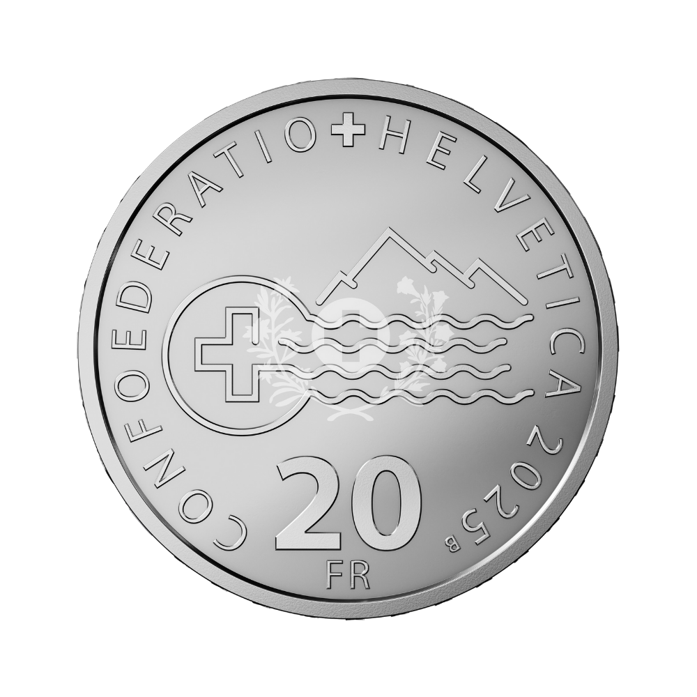 Lake Maggiore Swiss lakes Series Silver Proof Coin 2025 Swissmint