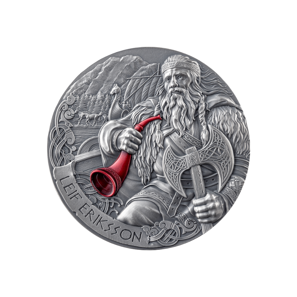 Leif Eriksson Way to Valhalla 2 Oz Silver 2025