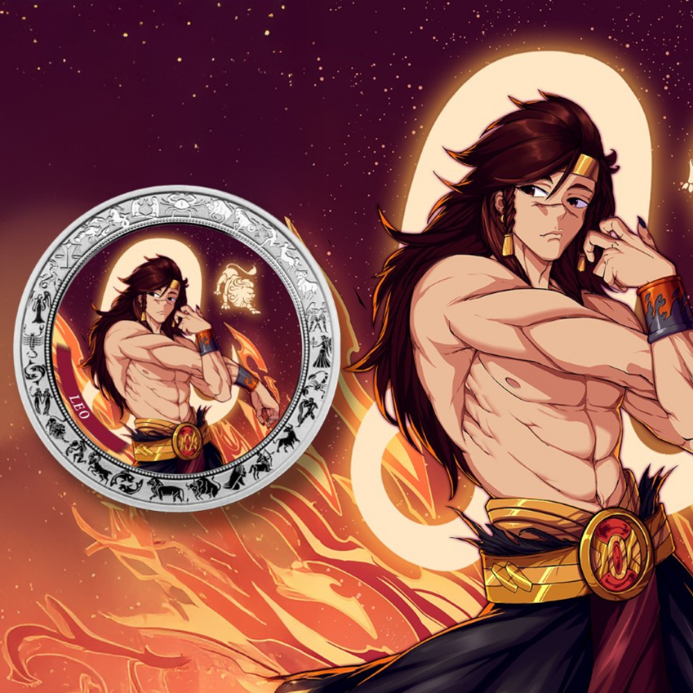 Leo Anime Zodiac series 1 Oz Silver Coin 2025 popcoins