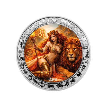 Leo Goddesses Zodiac series 1 Oz Silver Coin 2026 PopCoins