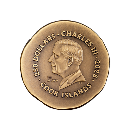 Leon Numismatic Icons 1 Oz Gold Coin $250 Cook Islands 2025