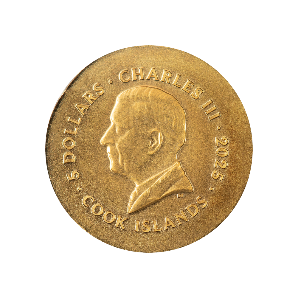 Leon Numismatic Icons Gold Coin $5 Cook Islands 2024