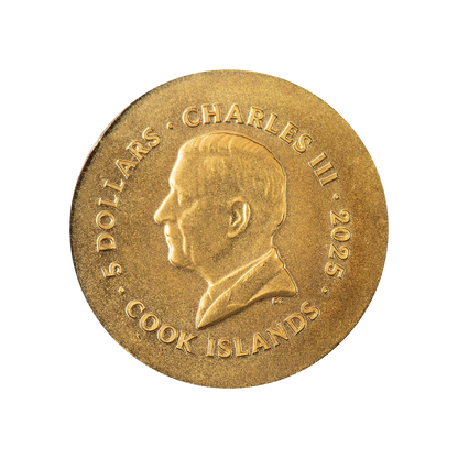 Leon Numismatic Icons Gold Coin $5 Cook Islands 2024
