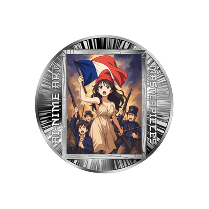 Liberty Leading The People AI-nime Art Masterpieces Silver Coin 2025